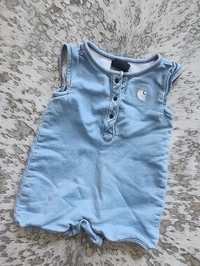 Carhartt Denim Henley Romper Blue Sz12M